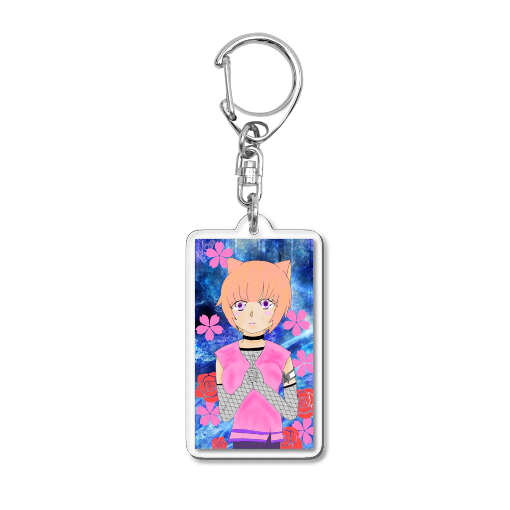 琥珀☆。.:＊・゜⛩放置少女⛩のくノ一娘 Acrylic Key Chain