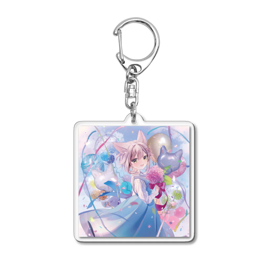 狐花まめの狐花まめ2022誕生日記念 Acrylic Key Chain