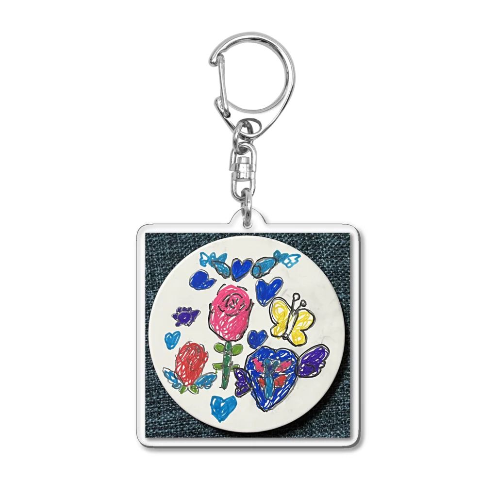 コルメキッサ☆コルメさんのてーこのイラスト「しかく」 Acrylic Key Chain