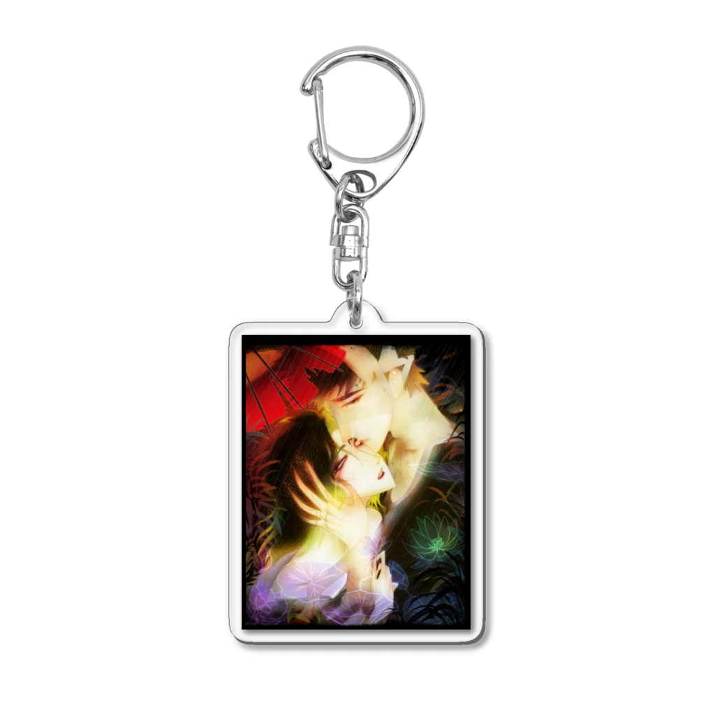 白無垢の人の✿紅色の四葩✿ Acrylic Key Chain