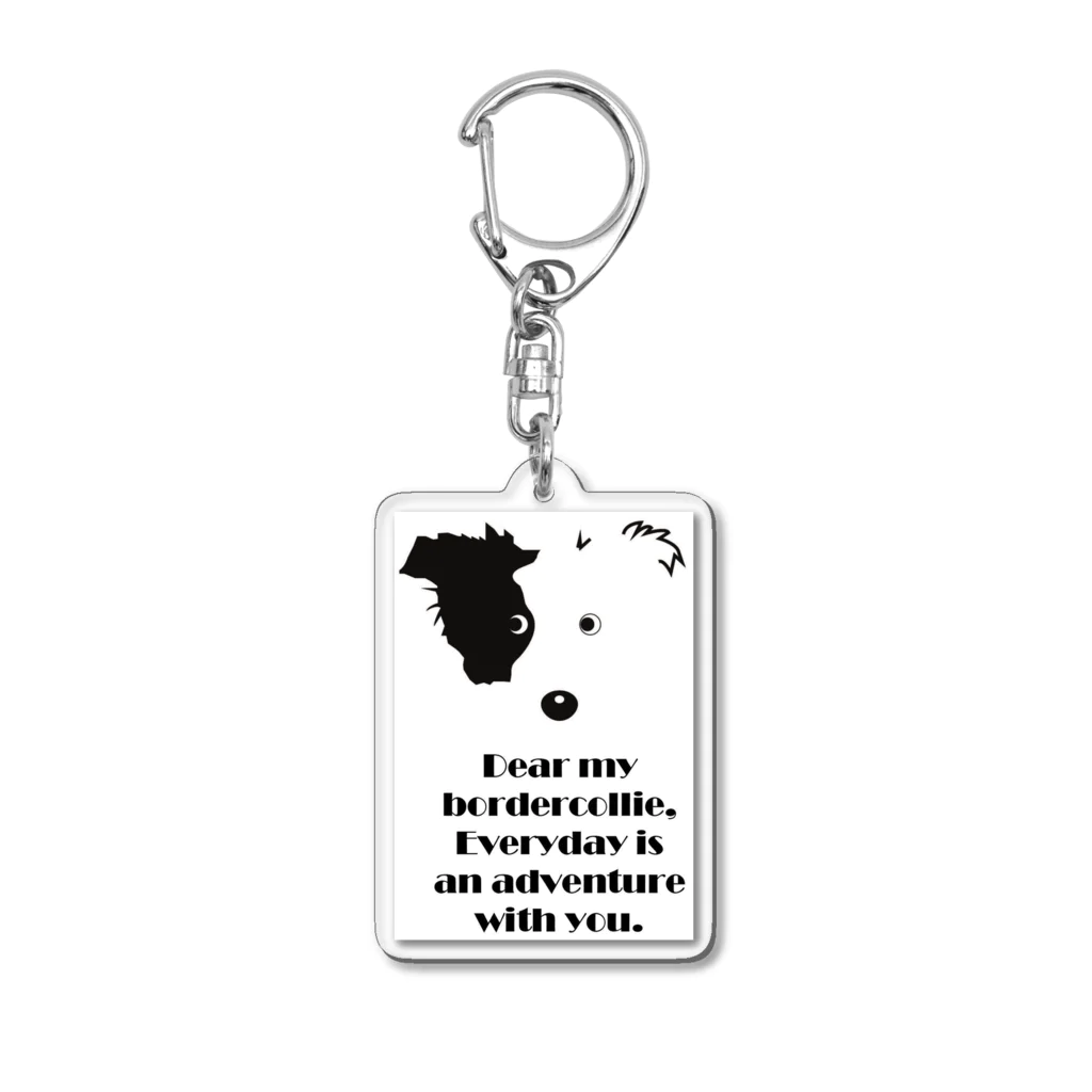 Bordercollie StreetのBorder Collie N9 Acrylic Key Chain