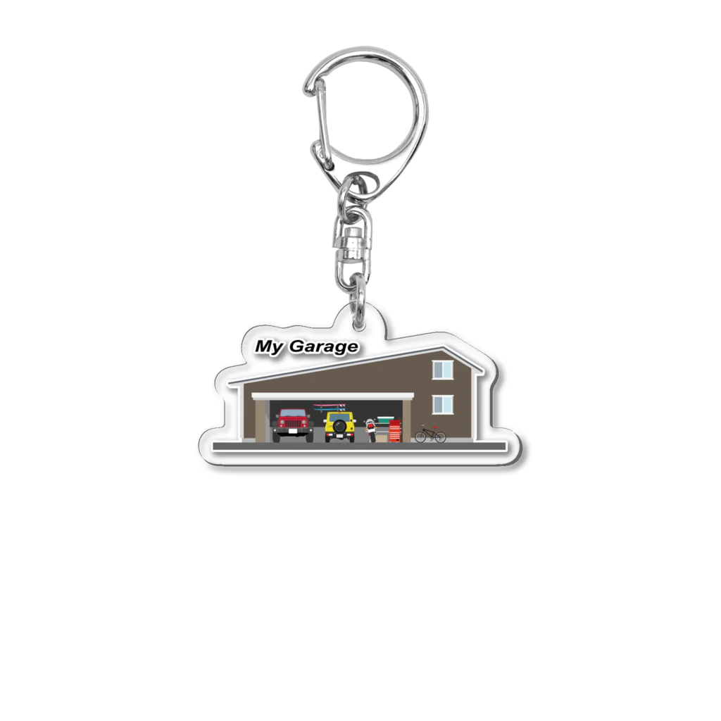 まんもすのマイガレージ Acrylic Key Chain