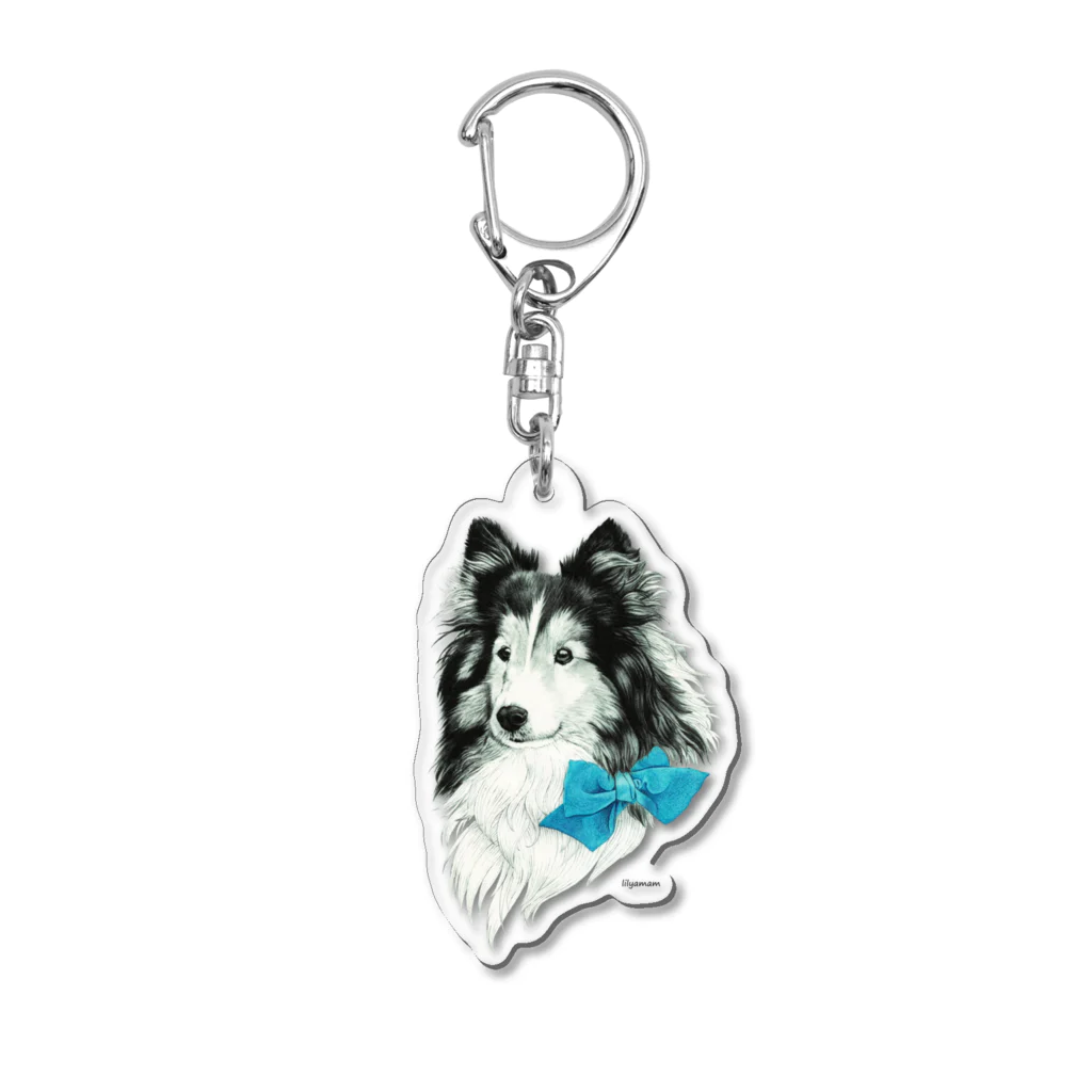 lilyamamのシェルティ Acrylic Key Chain