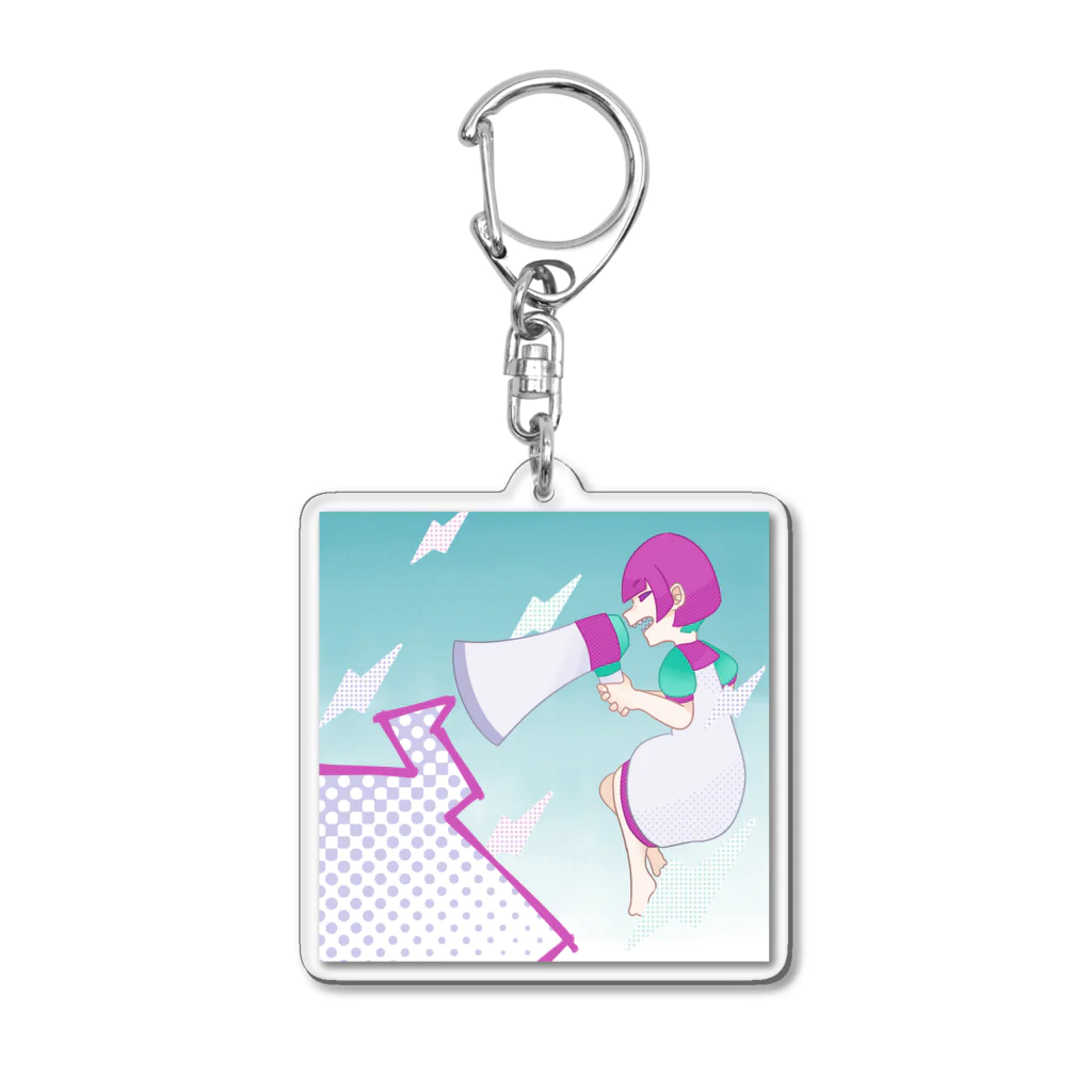 レンタルミニグラムのメガホンクラッシャー Acrylic Key Chain