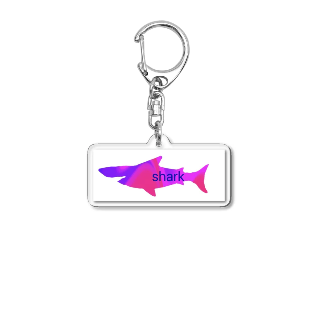 SakuraのRainbow sharks Acrylic Key Chain