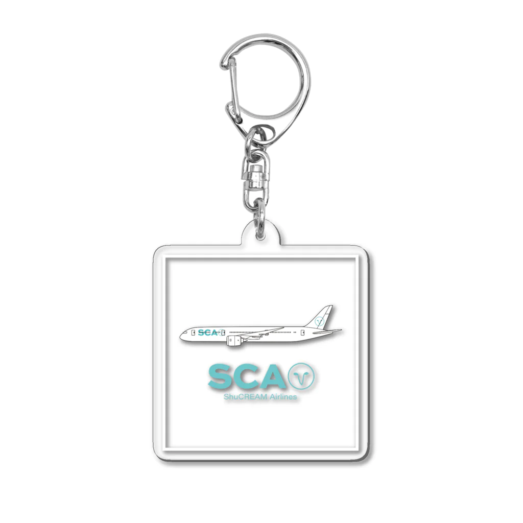 SHOP by bonustraxxのShuCREAM Airlines シュッとしたフライト アクリルキーホルダー Acrylic Key Chain