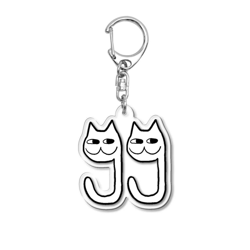 とっくねこSHOPのとっくねこ(GG) Acrylic Key Chain