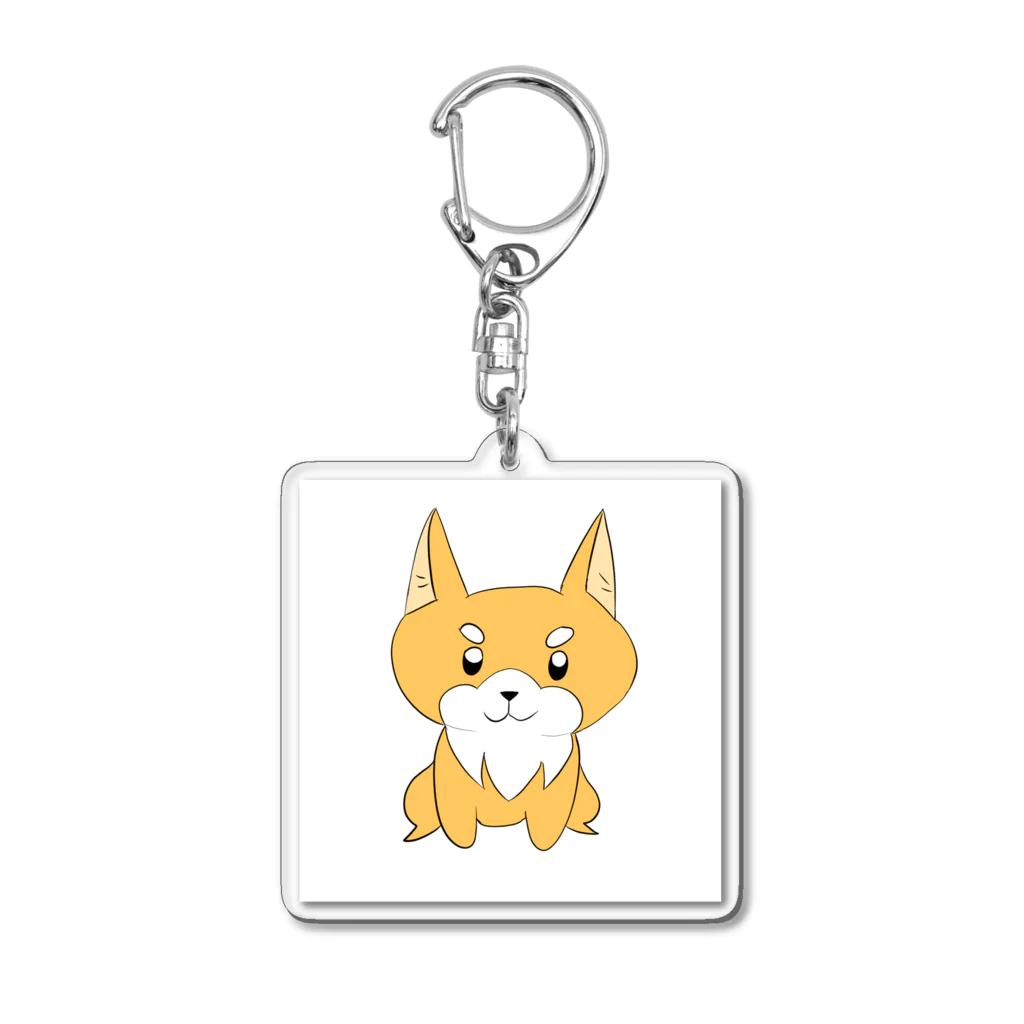 雪咲マリの犬のアクキー Acrylic Key Chain