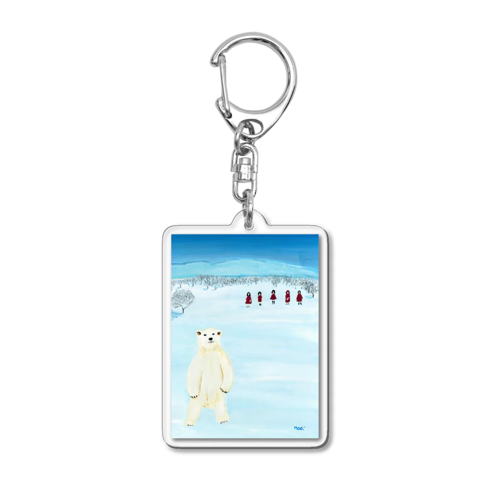 東直子のお店のシロクマ・モノローグ Acrylic Key Chain