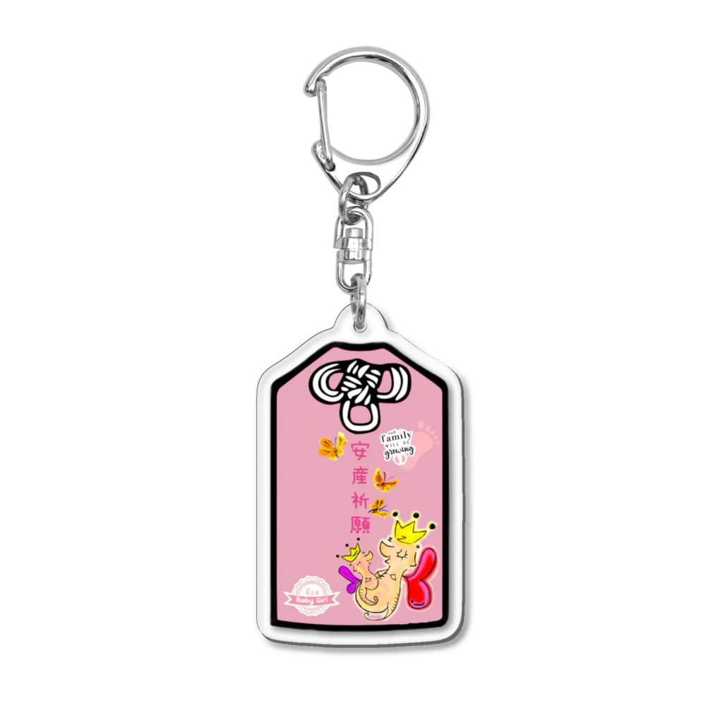 Anencephaly Angelの安産祈願⛩お守り風 Acrylic Key Chain