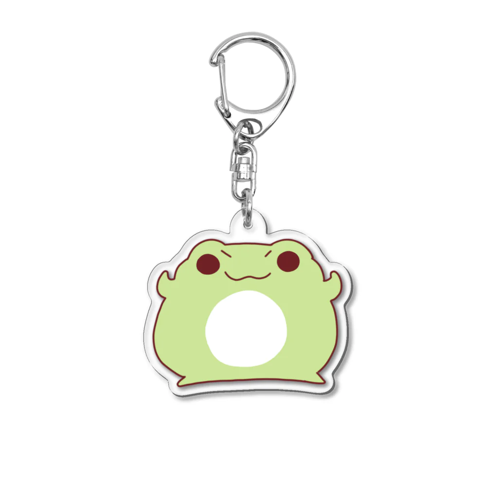 しろくろショップのだいふくかえる　がんばる Acrylic Key Chain