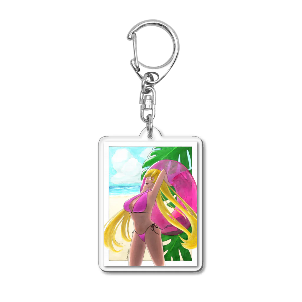 檸檬e楼のサマーバニーちゃん Acrylic Key Chain