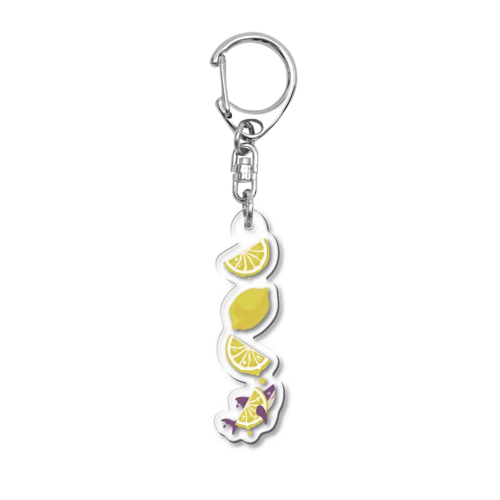 さかたようこ / サメ画家の檸檬ととろけるおサメさん | TOROKERU SHARK Fresh Lemon! Acrylic Key Chain