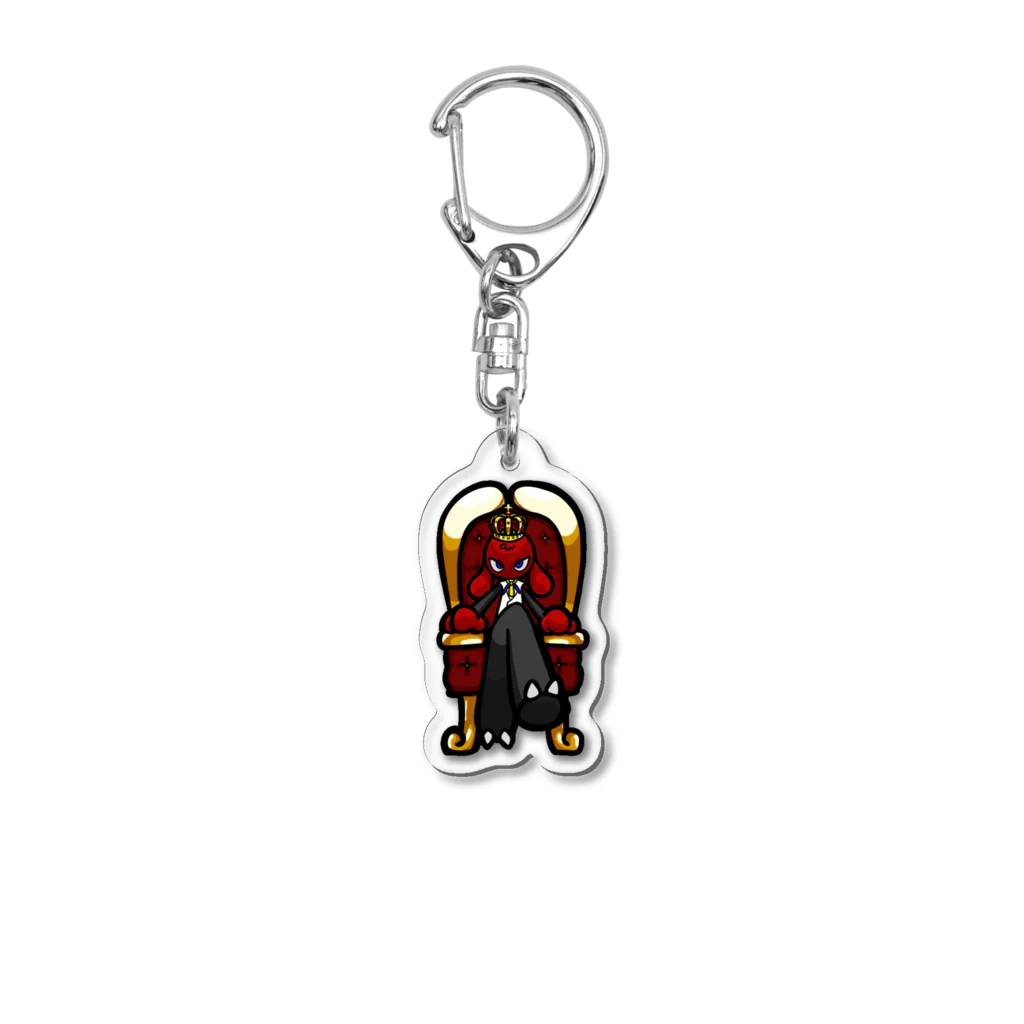 でてしらこ商店のＫＩＮＧ Acrylic Key Chain