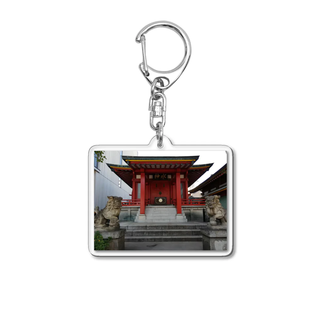 ヱビスヨシヒロ商会の魚河岸水神社 Acrylic Key Chain