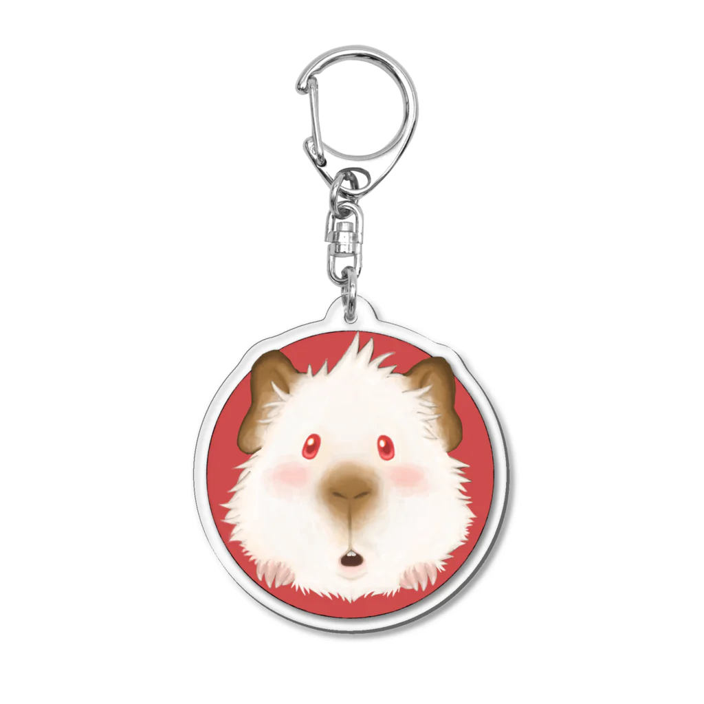 【モルモット】Mugi & Ruki【四国犬】のヒマラヤン モルモット君 Acrylic Key Chain