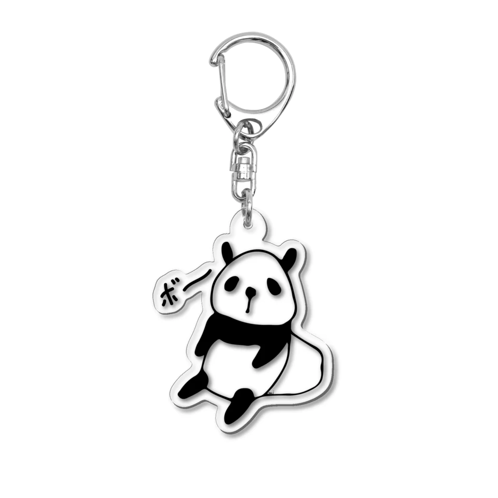 PANDA Mのボーとパンダ アクリルキーホルダー