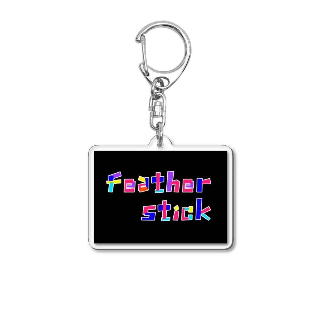 Feather stick-フェザースティック-のフェザースティック　文字ロゴ2段 Acrylic Key Chain