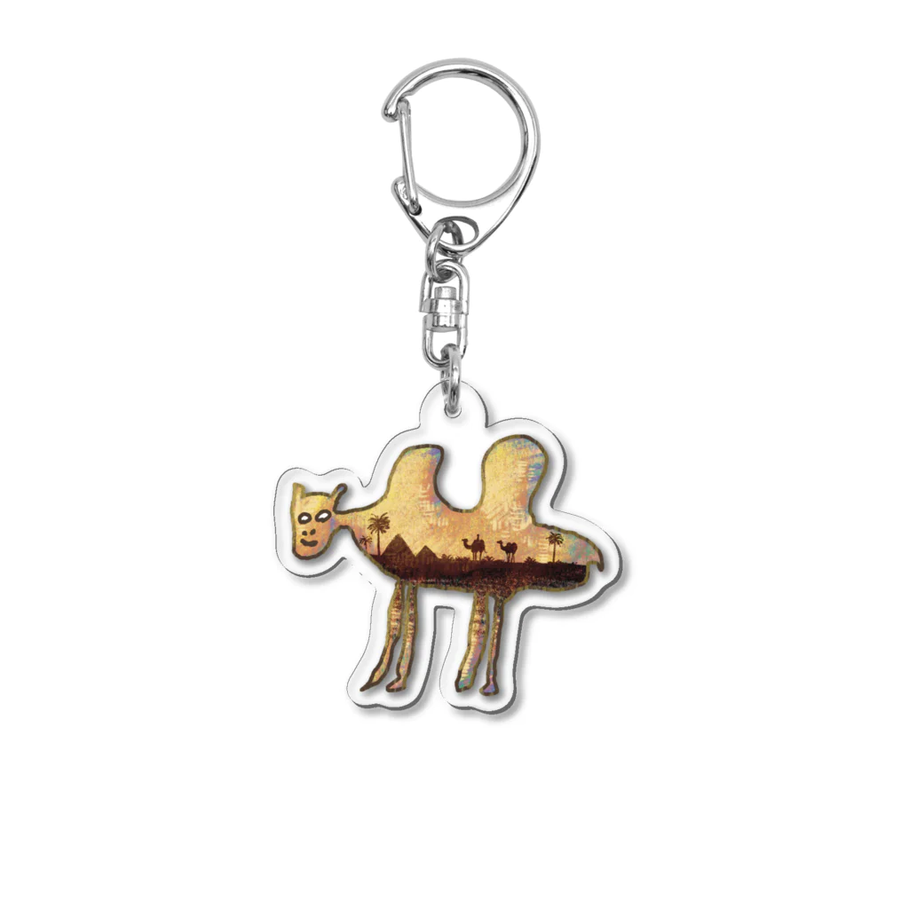 ひこ界ちゃんねるの「ふたこぶカオナシ」アクリルキーホルダー Acrylic Key Chain