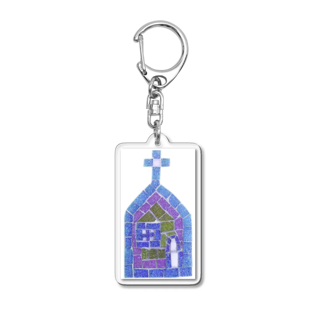 mosaic-storyのchurch of mosaic Acrylic Key Chain