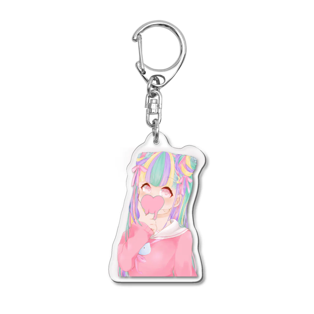 なしかのカラフルゆめかわちゃん Acrylic Key Chain