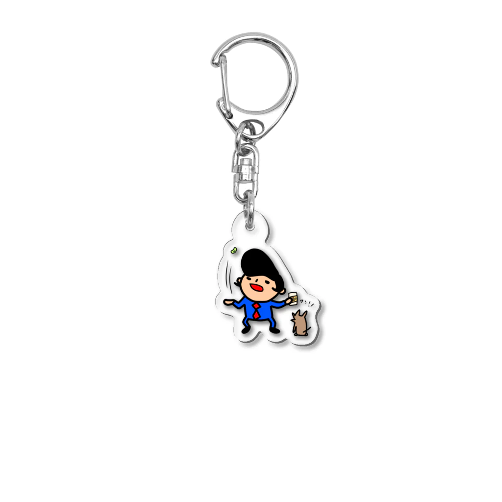 momino studio SHOPの曲食べ Acrylic Key Chain