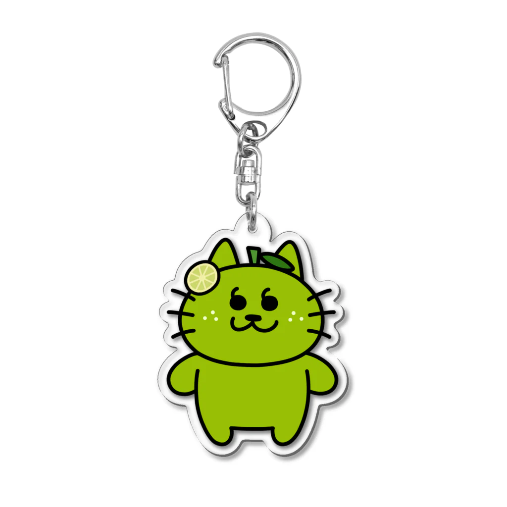 かっこにゃん！のライムかっこにゃんアクキー Acrylic Key Chain