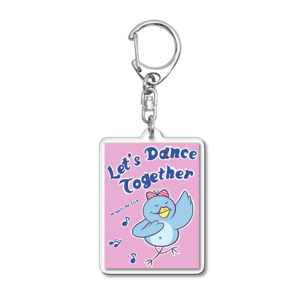  Millefy's shopのLet’s Dance Together Acrylic Key Chain