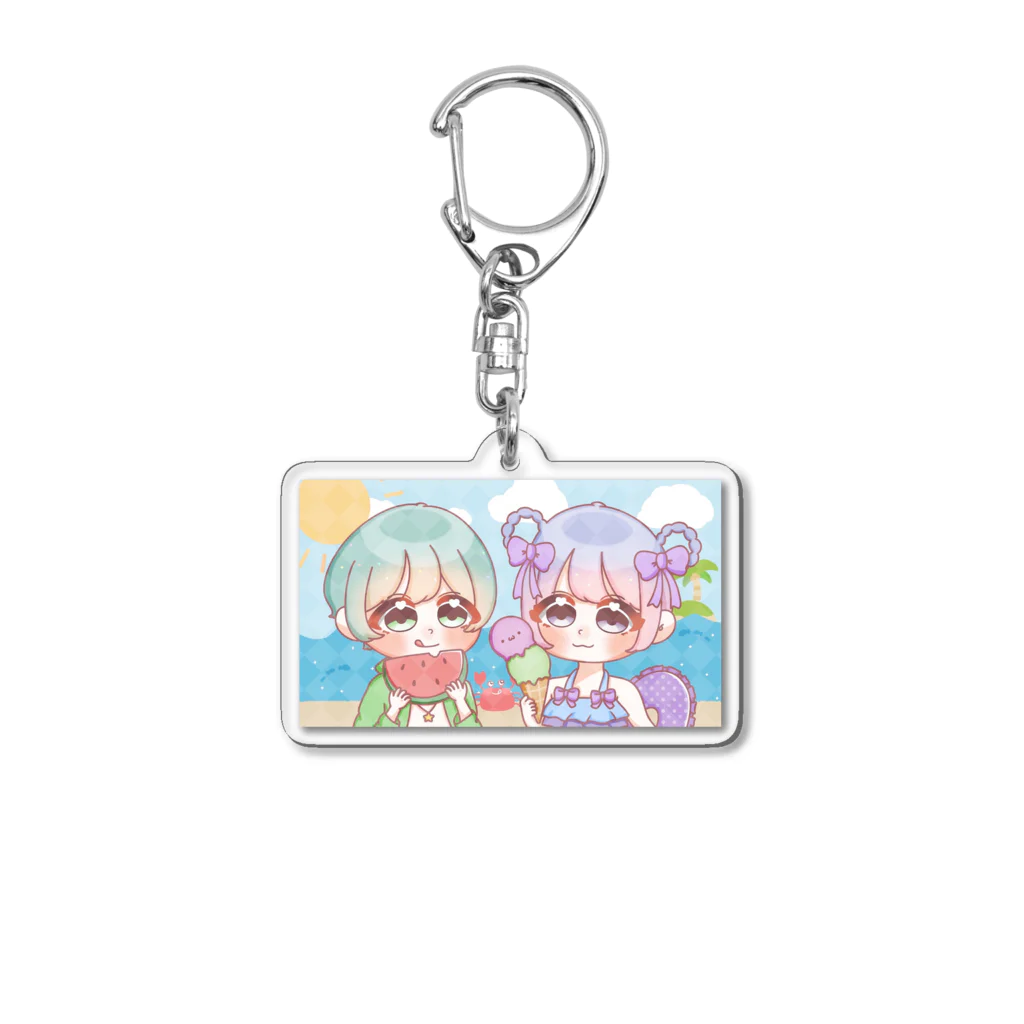 ばぶるみちゃんのばぶるみSummerアクリルキーホルダー Acrylic Key Chain