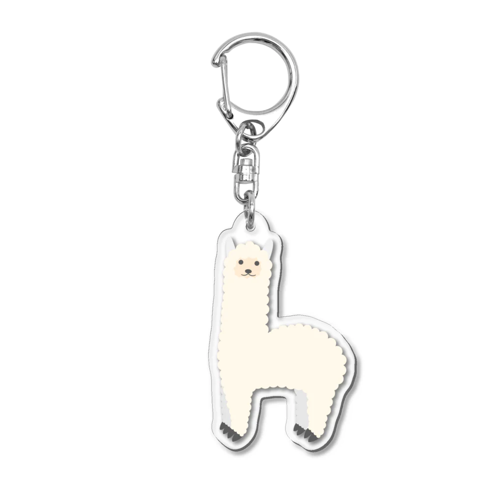 はたらくアルパカ アルさんのもふもふなアルさん Acrylic Key Chain