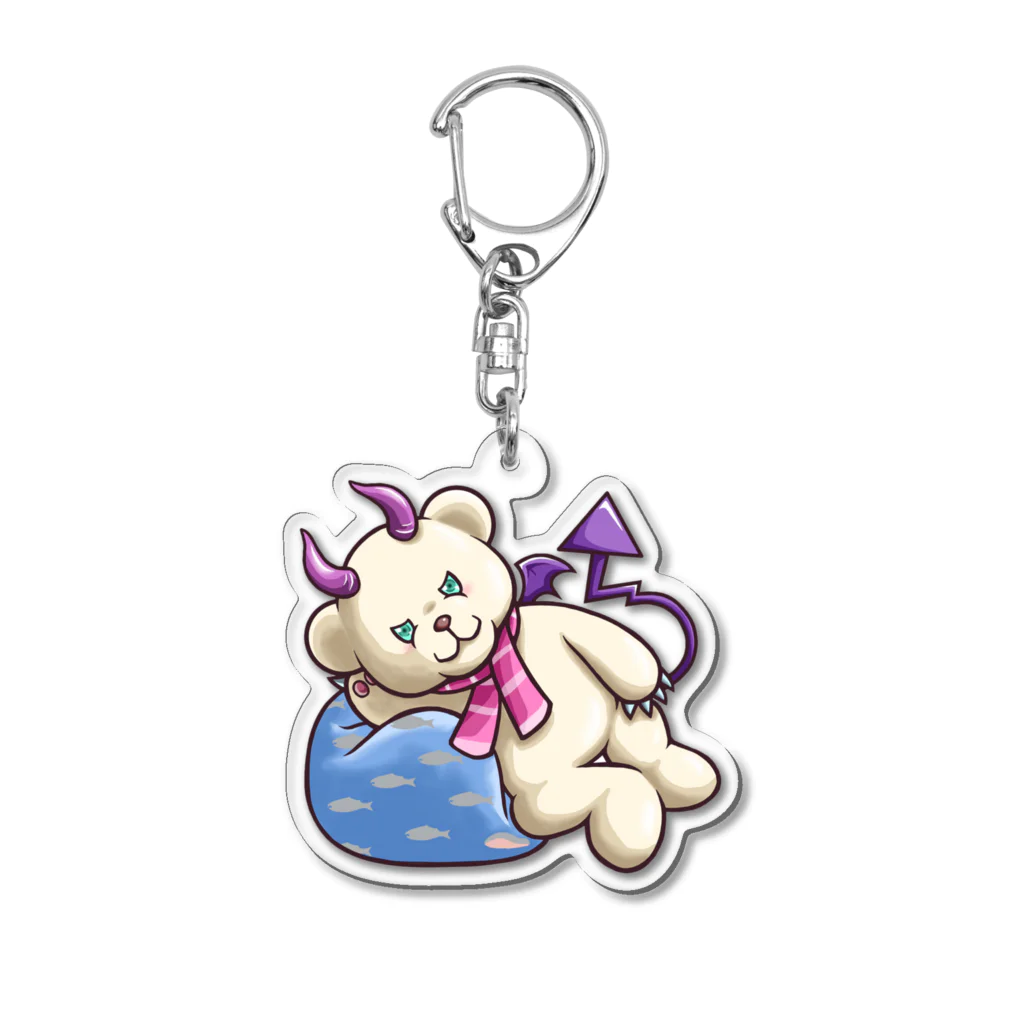 Blue Regionのデリバリーなんもしないクマちゃん Acrylic Key Chain