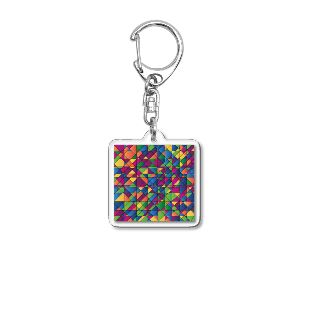 Contemporary　ArtのRandom color Acrylic Key Chain