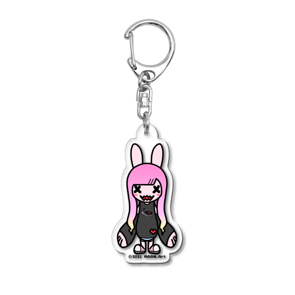 MOON.Artのウサギ(仮)Ena.ver Acrylic Key Chain