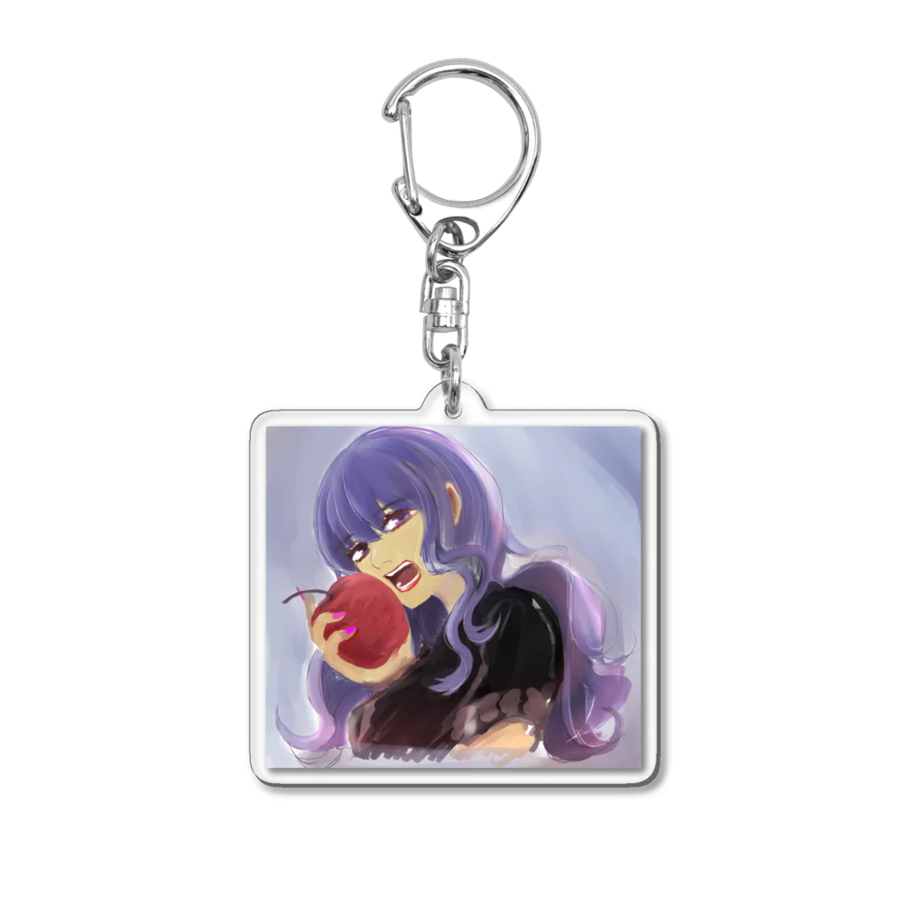 100menの林檎姫 Acrylic Key Chain