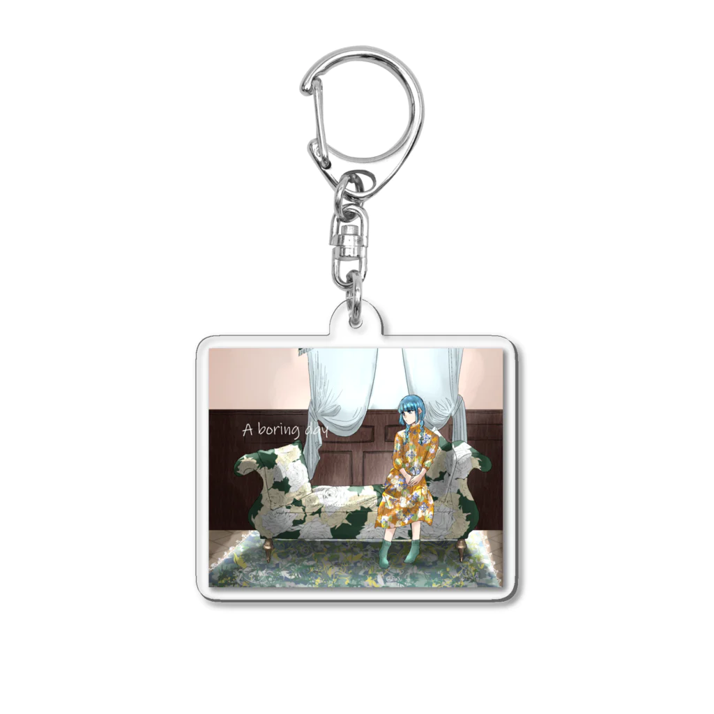 100menのa boring day Acrylic Key Chain