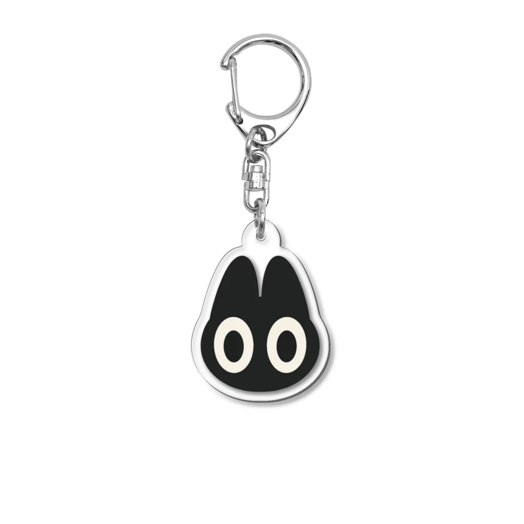 みるふぃーのくろねこ？ Acrylic Key Chain