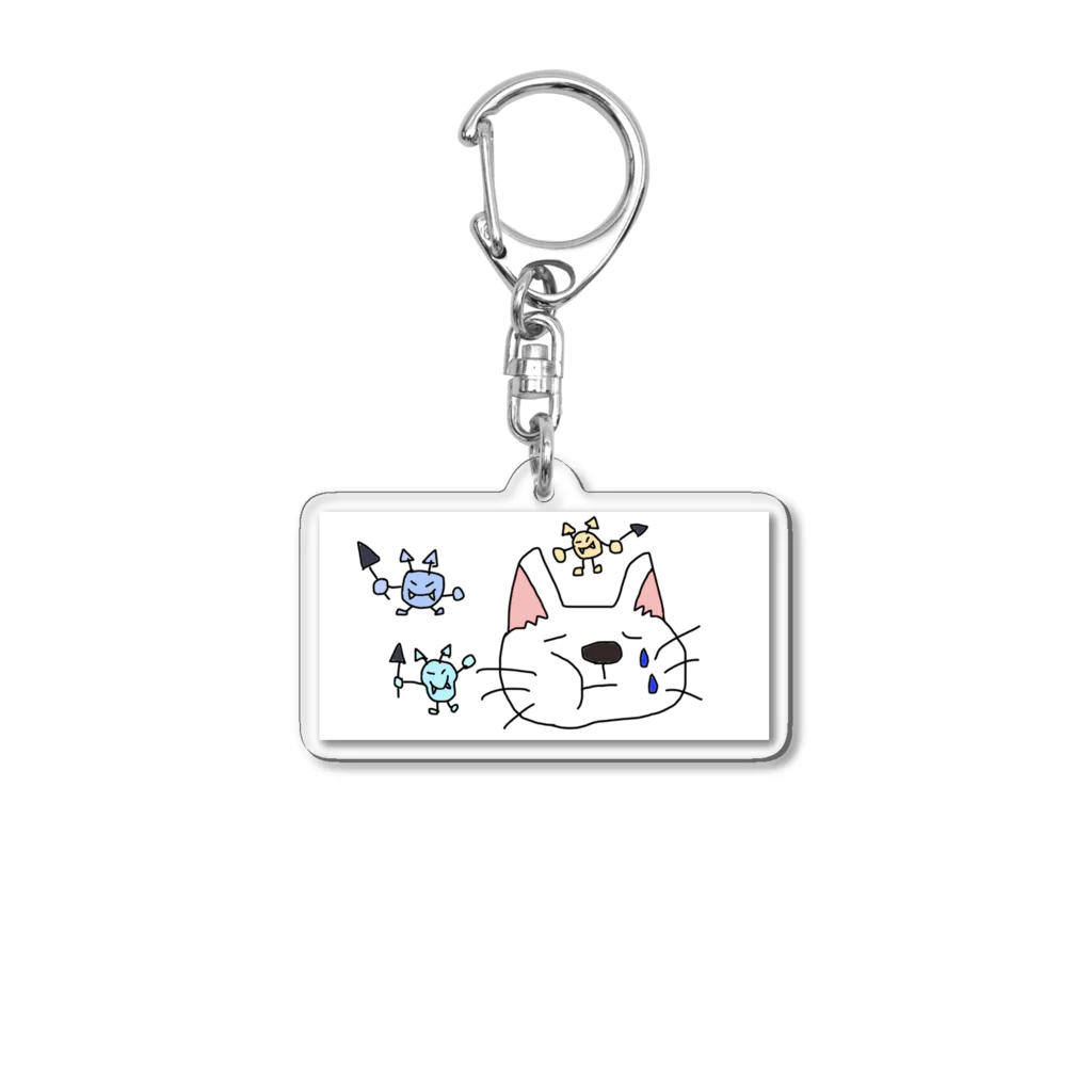 ほっこりの虫歯ニャン3 Acrylic Key Chain