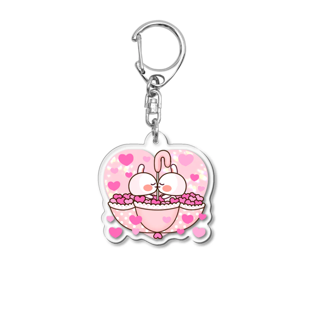 ♡らぶうさ♡のらぶうさ　ラブリー♡アンブレラ Acrylic Key Chain