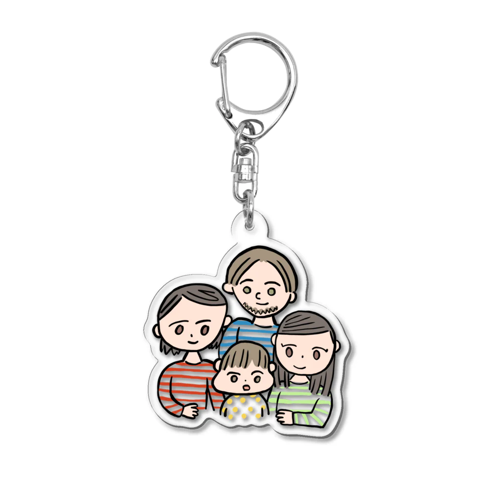 ねずみのかぞく Acrylic Key Chain