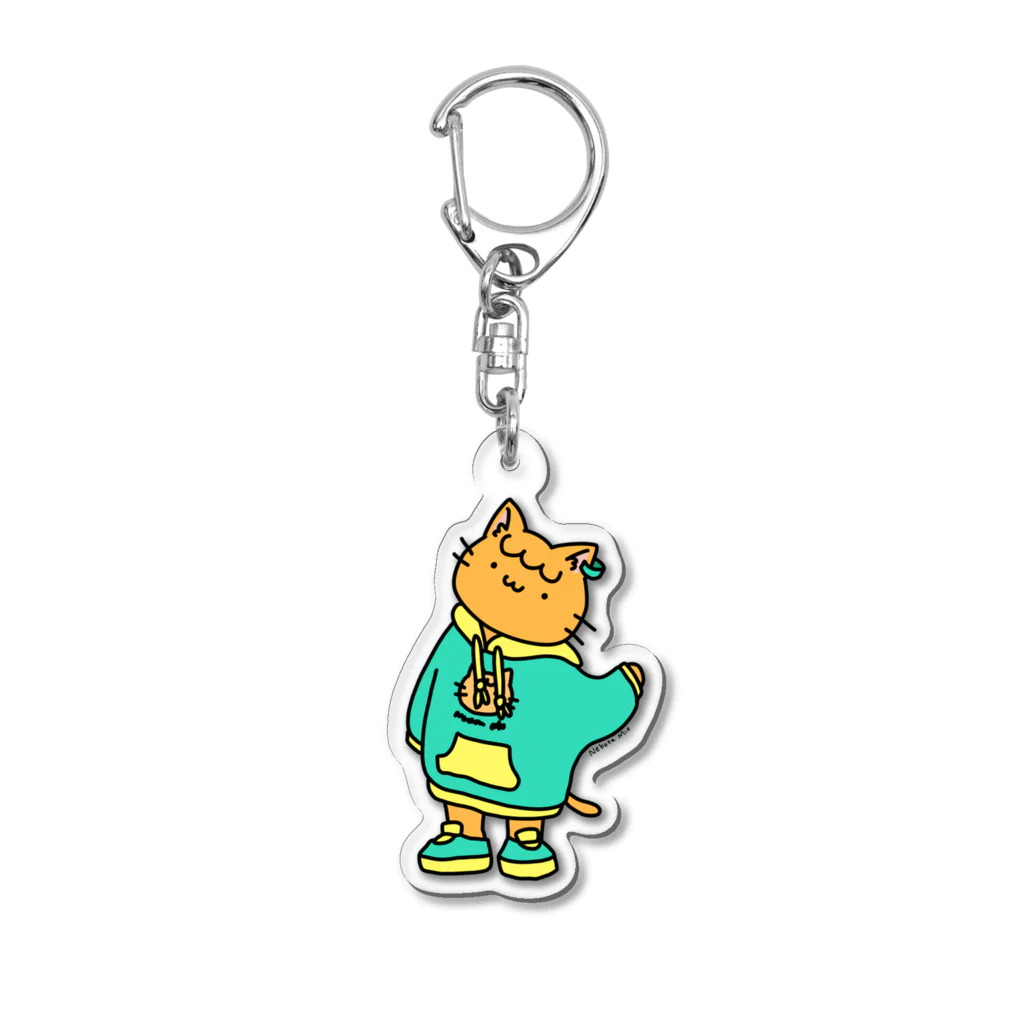 せきれいのみお パーカー ミントグリーン Acrylic Key Chain