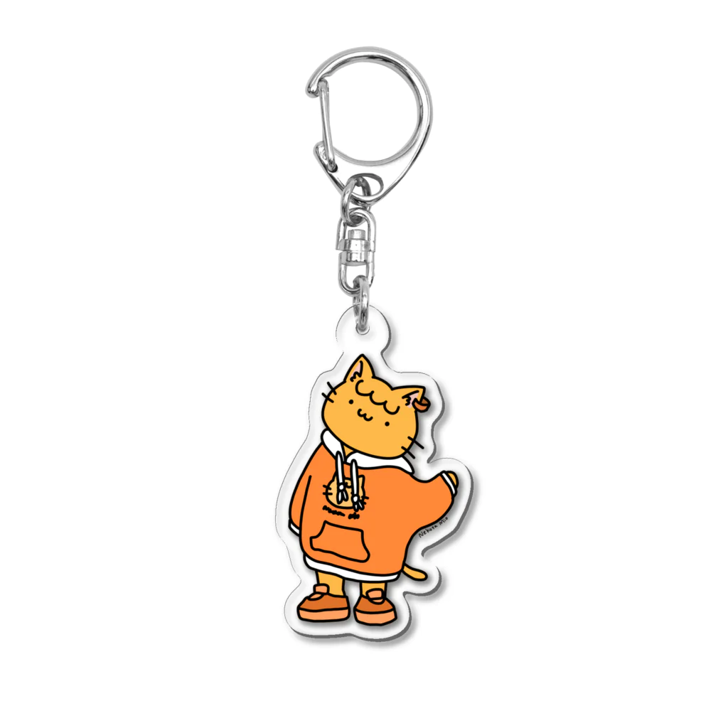 せきれいのみお パーカー オレンジ Acrylic Key Chain