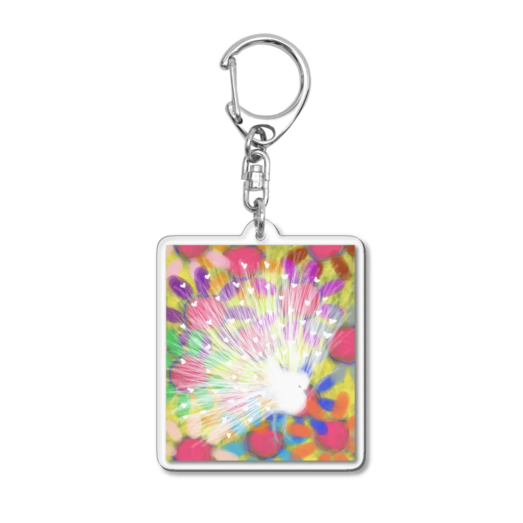 cheb3の白孔雀 Acrylic Key Chain