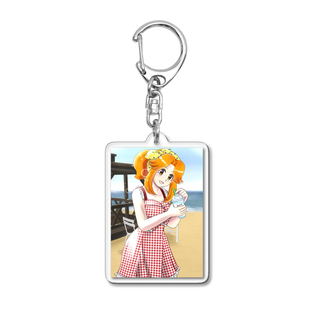 四色アペンド＋の夏のコユリさん2022 Acrylic Key Chain