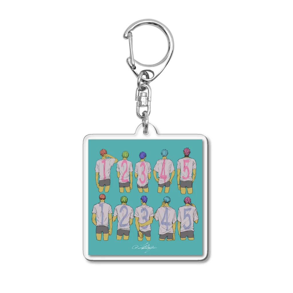 GheeeeeeSHOPのNumbers Acrylic Key Chain