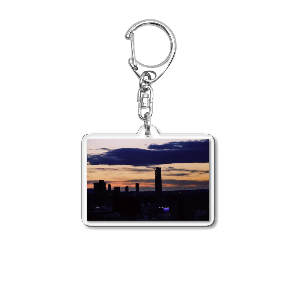 えびたろの札幌の夕日 Acrylic Key Chain