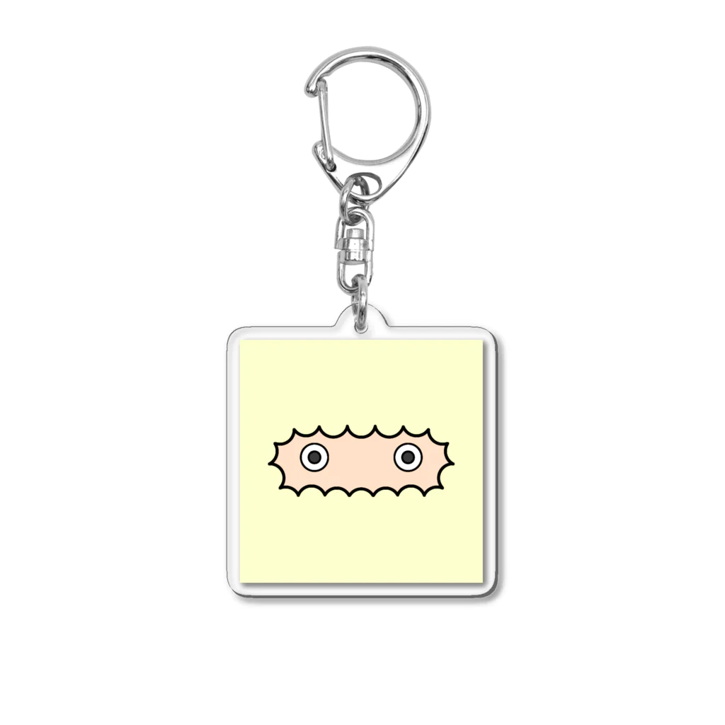 もこもこイエティのドアップ！もこもこイエティ Acrylic Key Chain