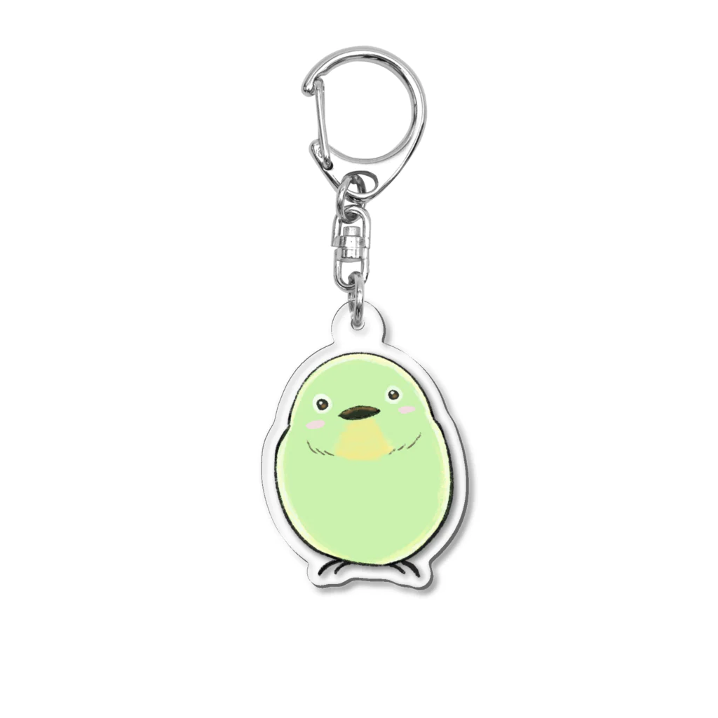 ふくふくSHOPのめじろー手描き風小鳥グッズシリーズー Acrylic Key Chain