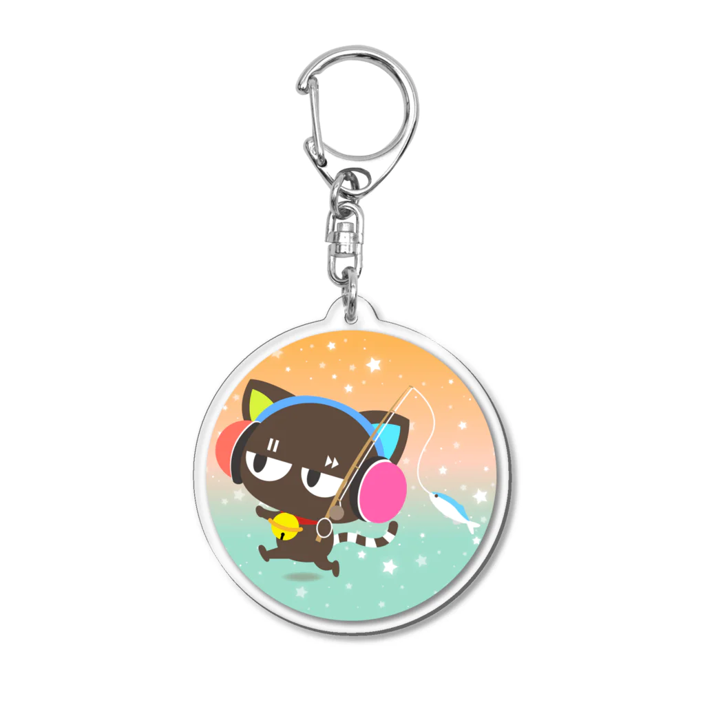 ゆるかわグラデーション＠NonnoDesignLaboのノンノネコ Acrylic Key Chain