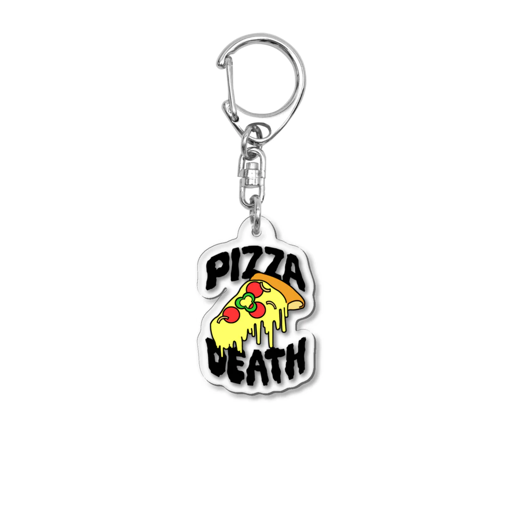 KANTAROのピザデス (black) Acrylic Key Chain