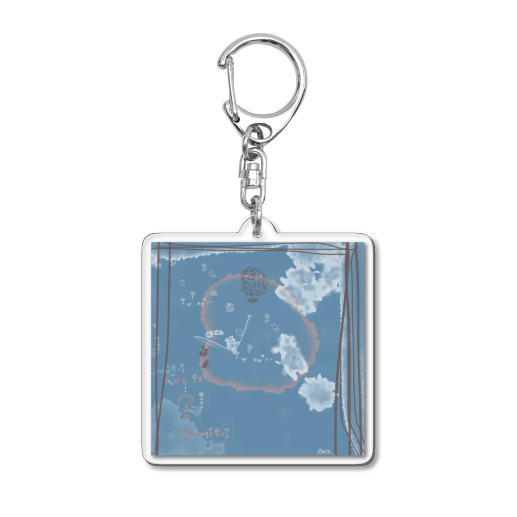 ぽーとのお店のLife is Beautiful ? Acrylic Key Chain